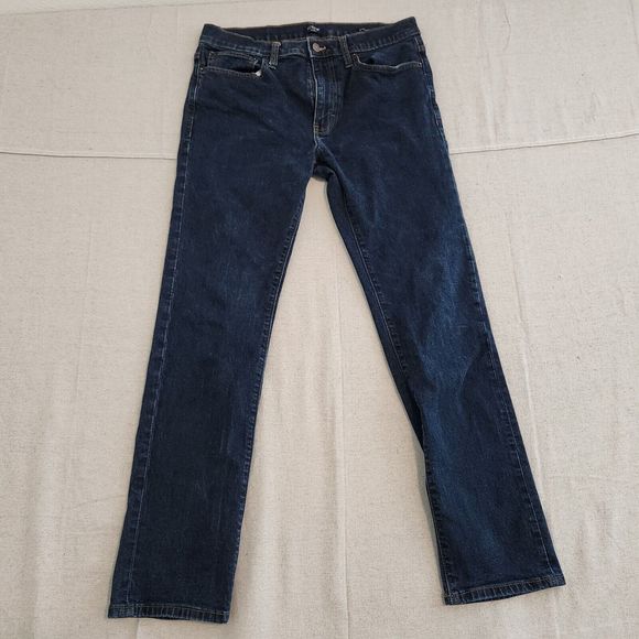 Jean Bootcut Stretch J.Crew Factory Taille 30 Short – Denim Délavé Indigo, Entrejambe 30